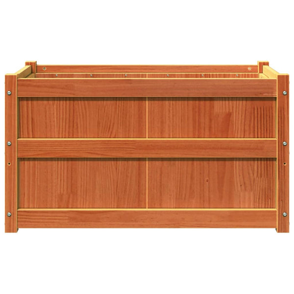 jardiniere bois massif style rustique 90x50x50 cm set 1 2 pcs 6 | jardinna