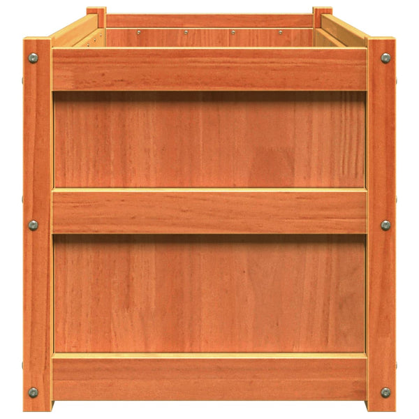 jardiniere bois massif style rustique 90x50x50 cm set 1 2 pcs 7 | jardinna