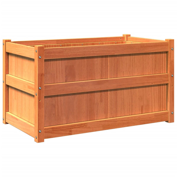 jardiniere bois massif style rustique 90x50x50 cm set 1 2 pcs 8 | jardinna