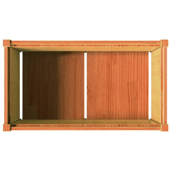 jardiniere bois massif style rustique 90x50x50 cm set 1 2 pcs 9 | jardinna