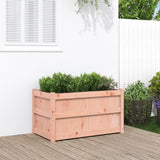jardiniere bois massif style rustique 90x50x50 cm set 1 2 pcs douglas naturel 2 | jardinna