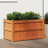 jardiniere bois massif style rustique 90x50x50 cm set 1 2 pcs marron 2 | jardinna