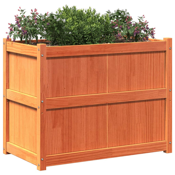 jardiniere bois massif style rustique 90x50x70 cm 4 | jardinna