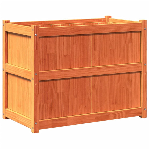 jardiniere bois massif style rustique 90x50x70 cm 7 | jardinna