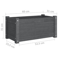 jardiniere bois massif xl drainage optimal set 1 2 pcs 8 | jardinna