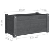 jardiniere bois massif xl drainage optimal set 1 2 pcs 8 | jardinna