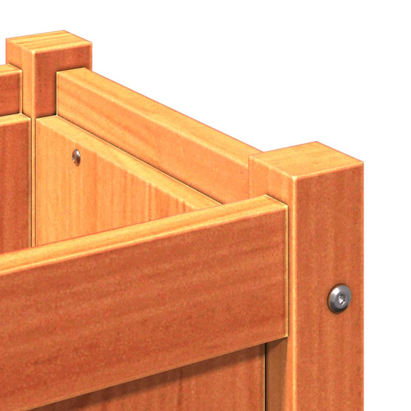 jardiniere bois pin massif design cubique renforts 10 | jardinna