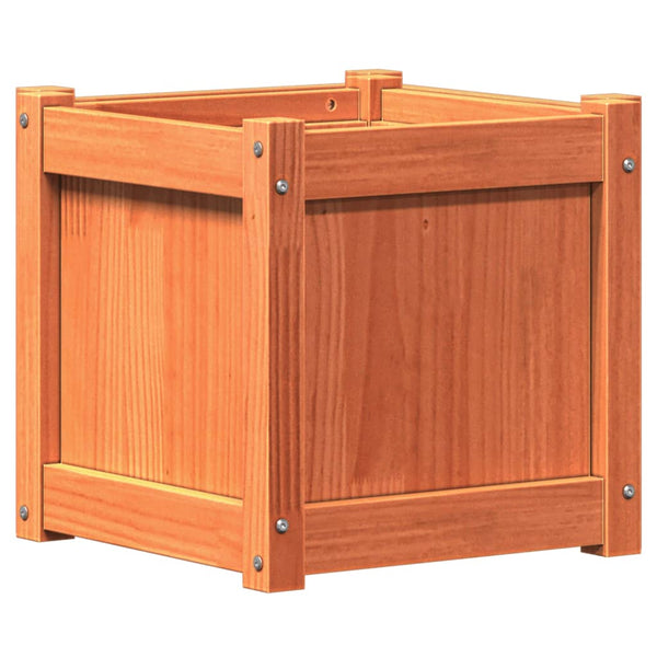 jardiniere bois pin massif design cubique renforts 8 | jardinna