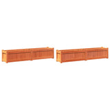 jardiniere bois pin massif style rustique 150x31x31 cm 2 | jardinna
