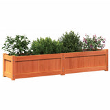 jardiniere bois pin massif style rustique 150x31x31 cm 4 | jardinna