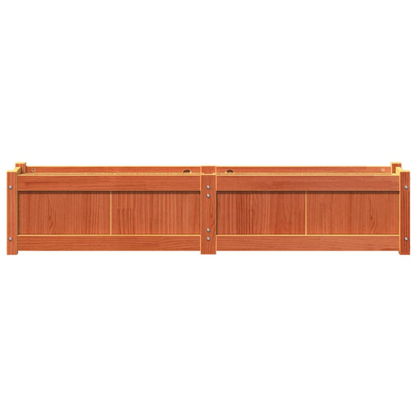 jardiniere bois pin massif style rustique 150x31x31 cm 6 | jardinna