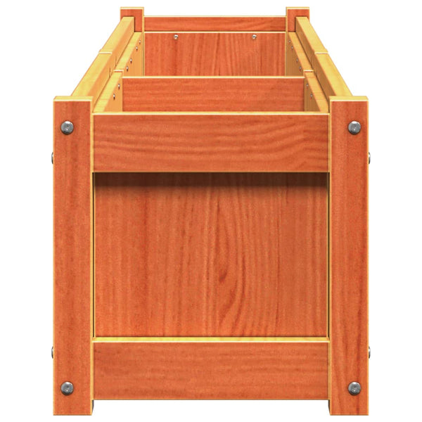 jardiniere bois pin massif style rustique 150x31x31 cm 7 | jardinna