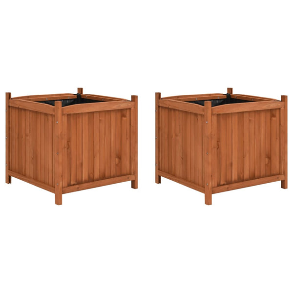 jardiniere bois structure robuste elegante set 2 pcs default title 1 | jardinna