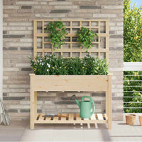 jardiniere bois treillis beige moderne durable 115 x 60 x 153 cm 1 | jardinna
