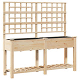 jardiniere bois treillis beige moderne durable 2 | jardinna