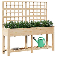jardiniere bois treillis beige moderne durable 3 | jardinna