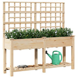 jardiniere bois treillis beige moderne durable 3 | jardinna