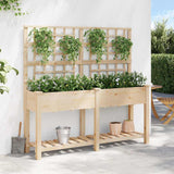 jardiniere bois treillis beige moderne durable 4 | jardinna