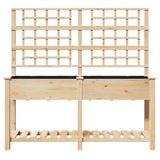 jardiniere bois treillis beige moderne durable 5 | jardinna