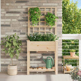 jardiniere bois treillis beige moderne durable 71 x 38 x 152 cm 1 | jardinna