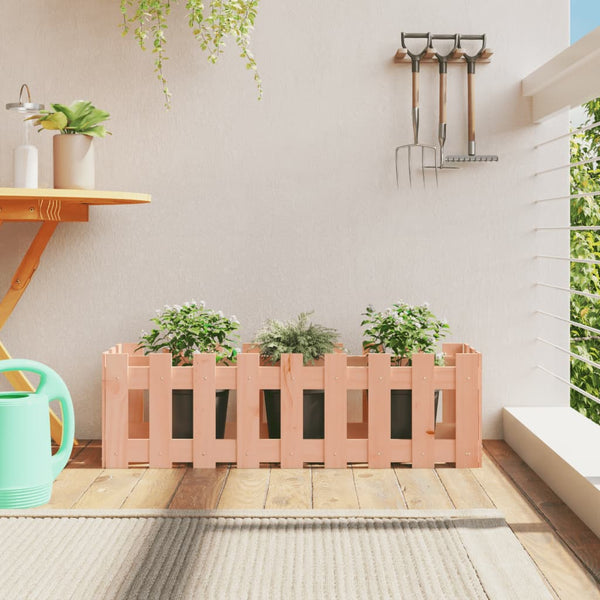 jardiniere cache pot bois exterieur multi tailles coloris douglas naturel 100 x 30 x 30 cm 1 | jardinna