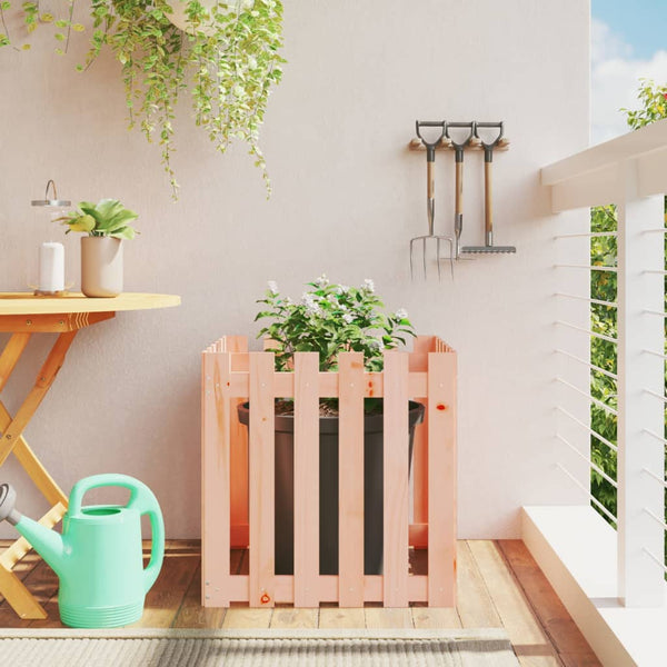 jardiniere cache pot bois exterieur multi tailles coloris douglas naturel 60 x 60 x 60 cm 1 | jardinna