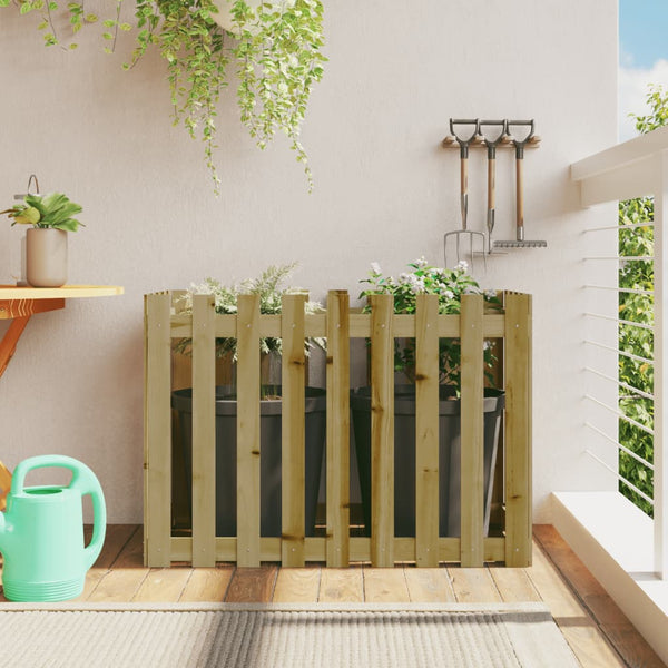 jardiniere cache pot bois exterieur multi tailles coloris naturel impregne 100 x 50 x 70 cm 1 | jardinna