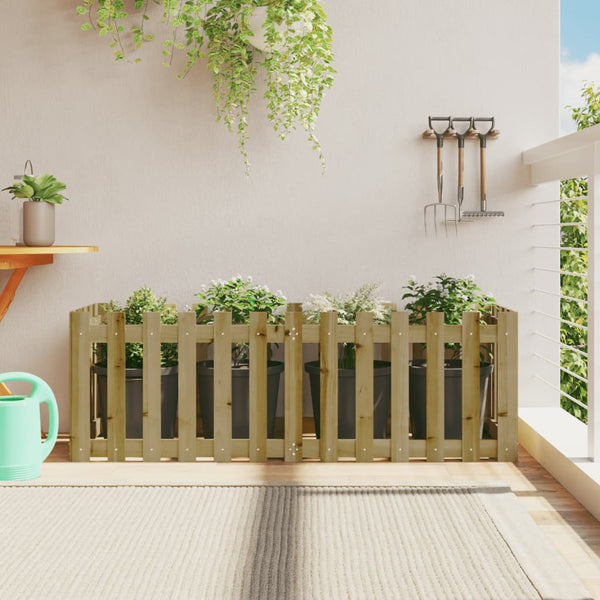 jardiniere cache pot bois exterieur multi tailles coloris naturel impregne 150 x 50 x 50 cm 1 | jardinna