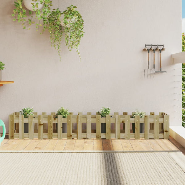 jardiniere cache pot bois exterieur multi tailles coloris naturel impregne 200 x 30 x 30 cm 1 | jardinna