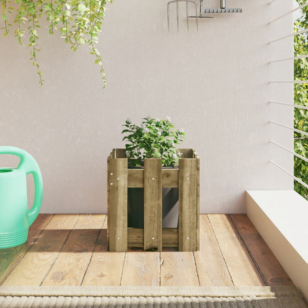 jardiniere cache pot bois exterieur multi tailles coloris naturel impregne 30 x 30 x 30 cm 1 | jardinna