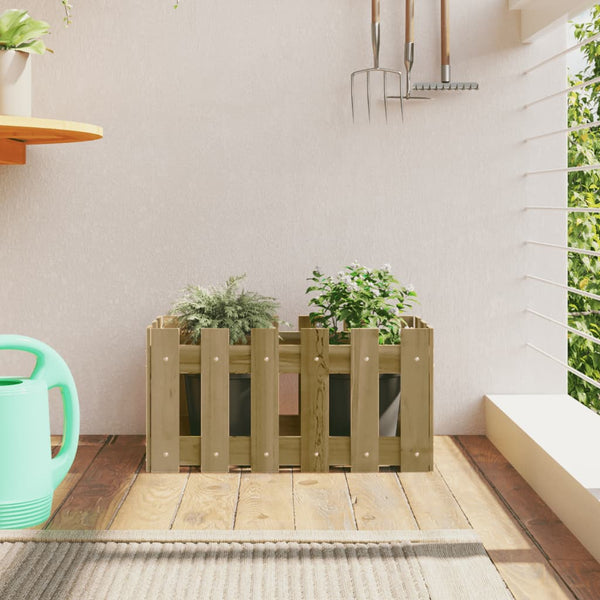 jardiniere cache pot bois exterieur multi tailles coloris naturel impregne 60 x 30 x 30 cm 1 | jardinna