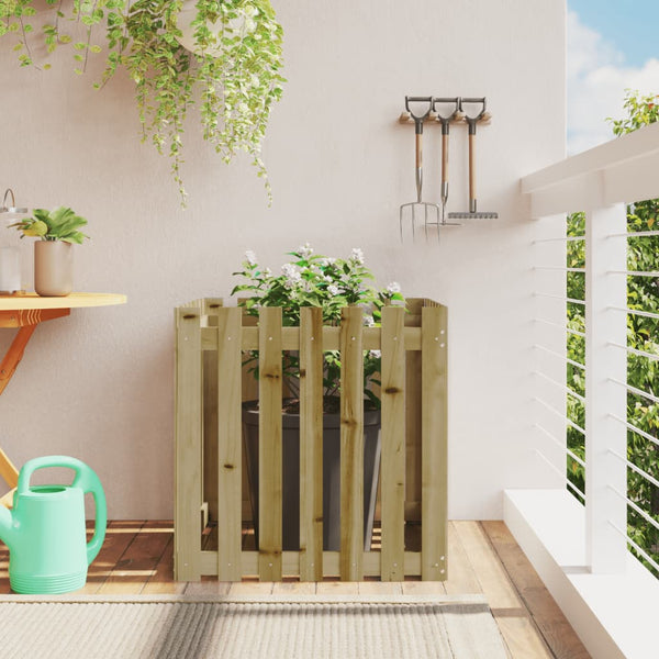 jardiniere cache pot bois exterieur multi tailles coloris naturel impregne 70 x 70 x 70 cm 1 | jardinna