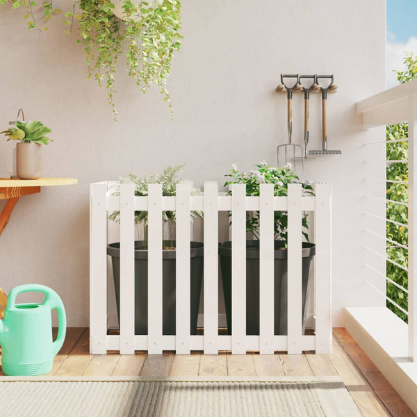 jardiniere cache pot bois exterieur multi tailles coloris pin blanc 100 x 50 x 70 cm 1 | jardinna