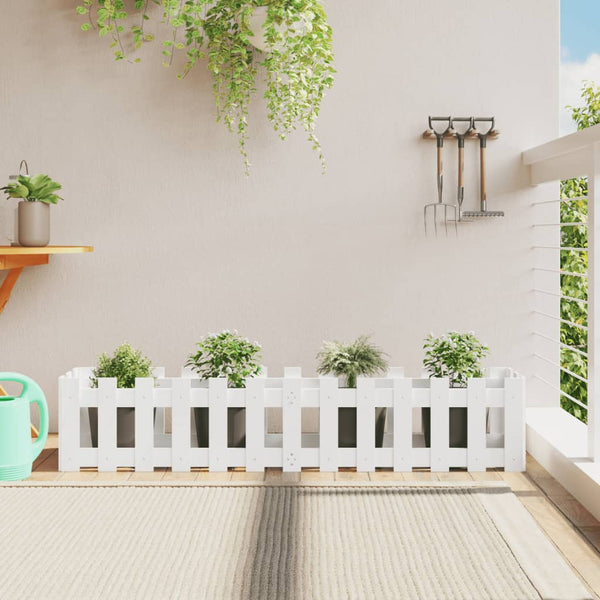 jardiniere cache pot bois exterieur multi tailles coloris pin blanc 150 x 30 x 30 cm 1 | jardinna