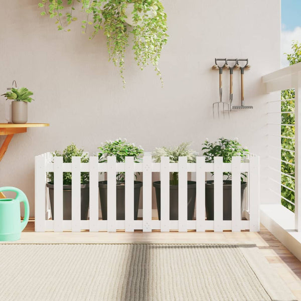 jardiniere cache pot bois exterieur multi tailles coloris pin blanc 150 x 50 x 50 cm 1 | jardinna