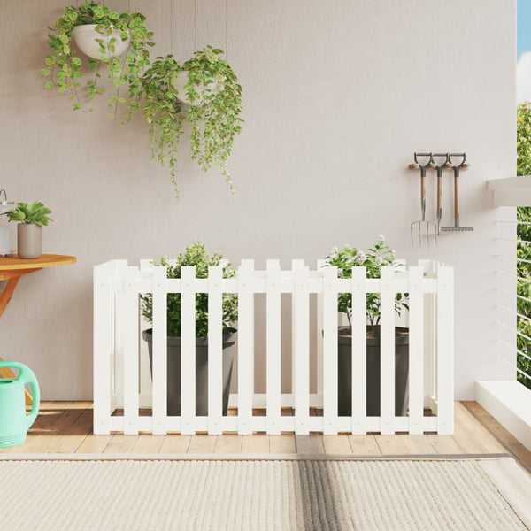 jardiniere cache pot bois exterieur multi tailles coloris pin blanc 150 x 50 x 70 cm 1 | jardinna