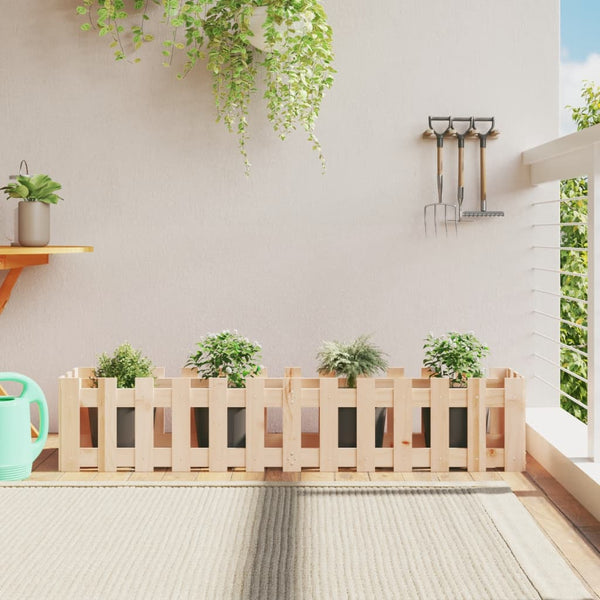 jardiniere cache pot bois exterieur multi tailles coloris pin naturel 150 x 30 x 30 cm 1 | jardinna