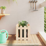 jardiniere cache pot bois exterieur multi tailles coloris pin naturel 40 x 40 x 40 cm 1 | jardinna