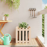 jardiniere cache pot bois exterieur multi tailles coloris pin naturel 50 x 50 x 50 cm 1 | jardinna