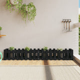 jardiniere cache pot bois exterieur multi tailles coloris pin noir 200 x 30 x 30 cm 1 | jardinna