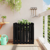 jardiniere cache pot bois exterieur multi tailles coloris pin noir 70 x 70 x 70 cm 1 | jardinna