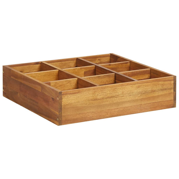 jardiniere carree 60x60 cm bois dacacia massif 1 01mg | jardinna