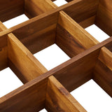 jardiniere carree 60x60 cm bois dacacia massif 4 93vu | jardinna
