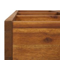 jardiniere carree 60x60 cm bois dacacia massif 5 82vq | jardinna
