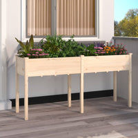 jardiniere haute bois sapin doublure 2 | jardinna