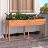 jardiniere haute bois sapin doublure marron 161 x 45 x 76 cm 1 | jardinna