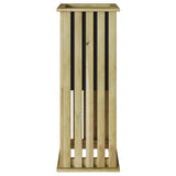 jardiniere haute design colonne pin impregne marron 5 | jardinna
