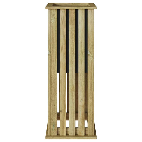 jardiniere haute design colonne pin impregne marron 6 | jardinna