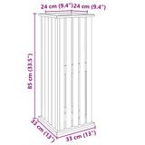 jardiniere haute design colonne pin impregne marron 9 | jardinna