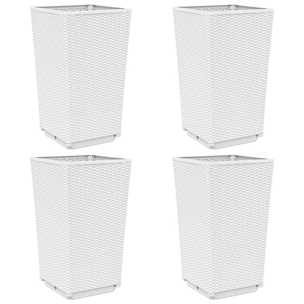 jardiniere haute plastique aspect tresse moderne set 2 4 pcs 2 | jardinna